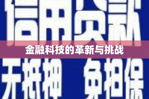 南涧金融科技的革新与挑战