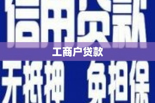 南涧工商户贷款
