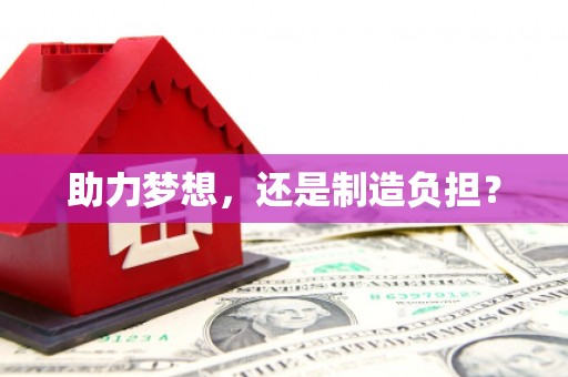 南涧助力梦想，还是制造负担？