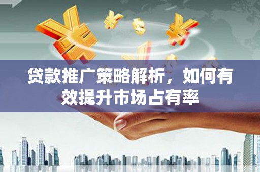 南涧贷款推广策略解析，如何有效提升市场占有率