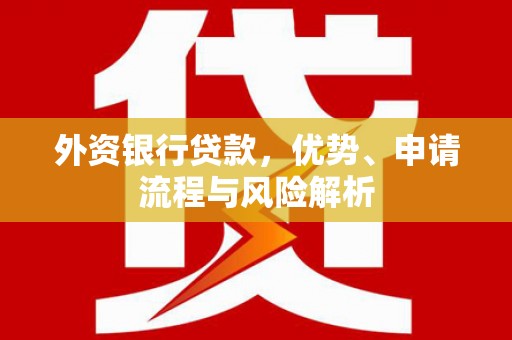 南涧外资银行贷款，优势、申请流程与风险解析