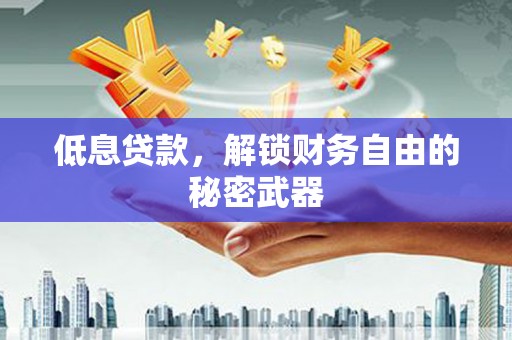 南涧低息贷款，解锁财务自由的秘密武器