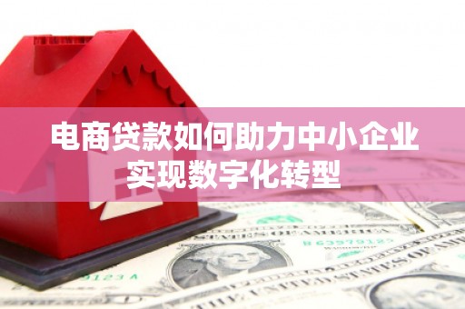 南涧电商贷款如何助力中小企业实现数字化转型