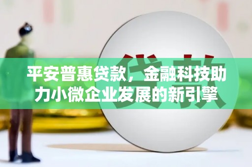 南涧平安普惠贷款，金融科技助力小微企业发展的新引擎