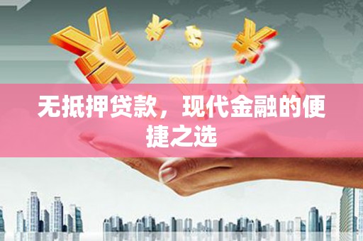 南涧无抵押贷款，现代金融的便捷之选