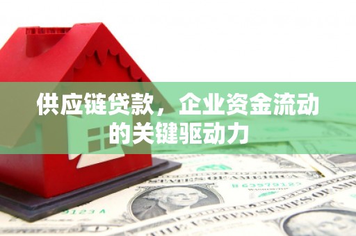 南涧供应链贷款，企业资金流动的关键驱动力