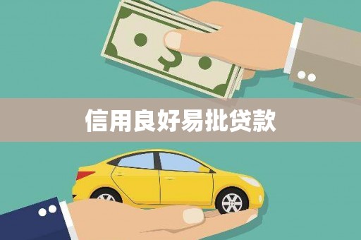 南涧信用良好易批贷款