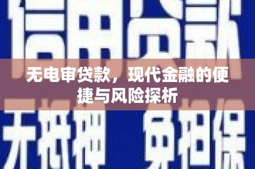 南涧无电审贷款，现代金融的便捷与风险探析