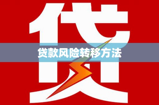 南涧贷款风险转移方法