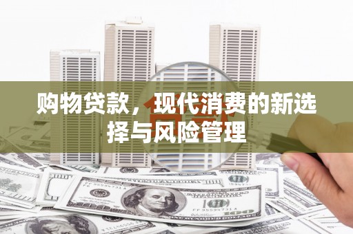 南涧购物贷款，现代消费的新选择与风险管理