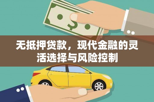 南涧无抵押贷款，现代金融的灵活选择与风险控制