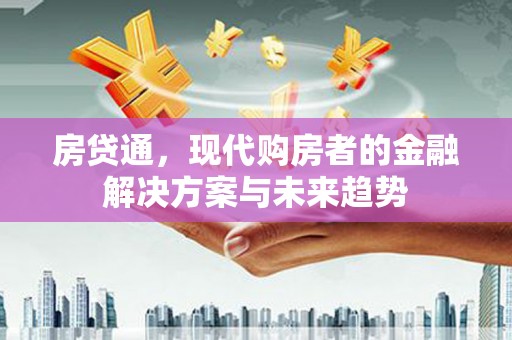 南涧房贷通，现代购房者的金融解决方案与未来趋势