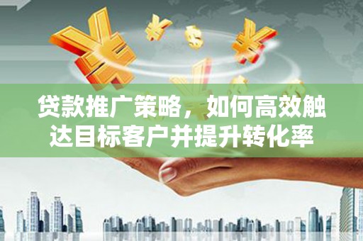 南涧贷款推广策略，如何高效触达目标客户并提升转化率