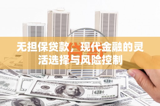 南涧无担保贷款，现代金融的灵活选择与风险控制