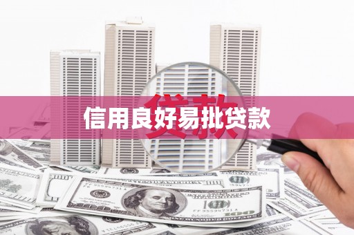 南涧信用良好易批贷款