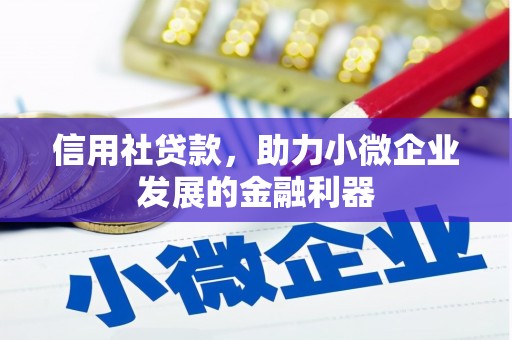 南涧信用社贷款，助力小微企业发展的金融利器