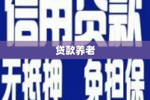 南涧贷款养老