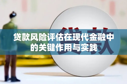 南涧贷款风险评估在现代金融中的关键作用与实践