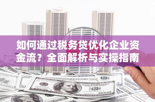 南涧如何通过税务贷优化企业资金流？全面解析与实操指南