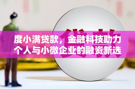 南涧度小满贷款，金融科技助力个人与小微企业的融资新选择