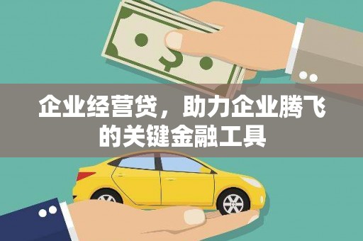 南涧企业经营贷，助力企业腾飞的关键金融工具