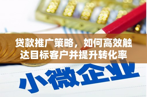 南涧贷款推广策略，如何高效触达目标客户并提升转化率