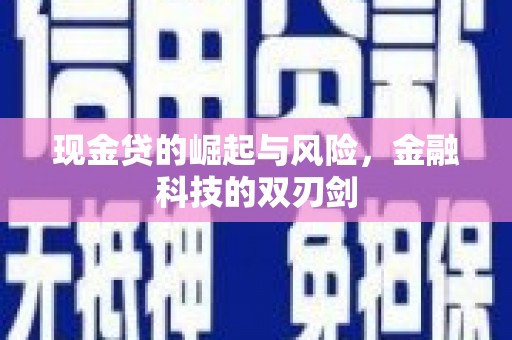 南涧现金贷的崛起与风险，金融科技的双刃剑