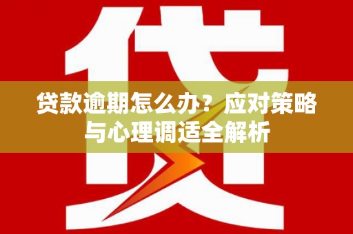 南涧贷款逾期怎么办？应对策略与心理调适全解析
