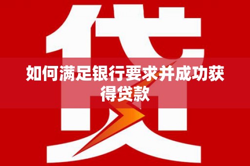 南涧如何满足银行要求并成功获得贷款