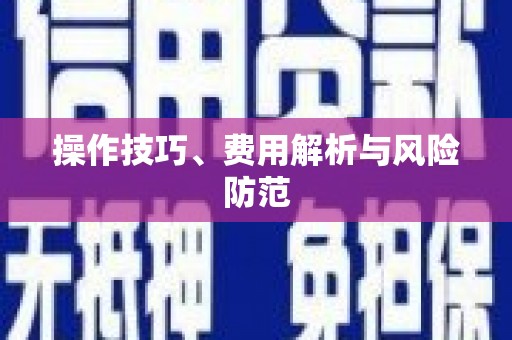 南涧操作技巧、费用解析与风险防范