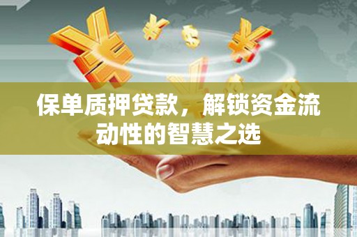 南涧保单质押贷款，解锁资金流动性的智慧之选