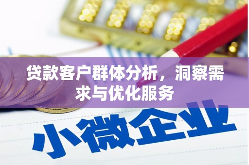 南涧贷款客户群体分析，洞察需求与优化服务